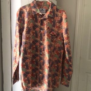 Standard Issue embroidered tropical flamingo